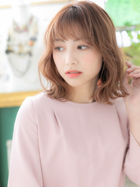 大人かわいいハイライトカラー小顔こなれヘアa川口20代30代40代