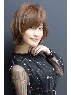 クレドガーデン 綾瀬店(CRED GARDEN) 大人ショートボブ×ウルフボブ×マロンベージュ 20代30代40代k