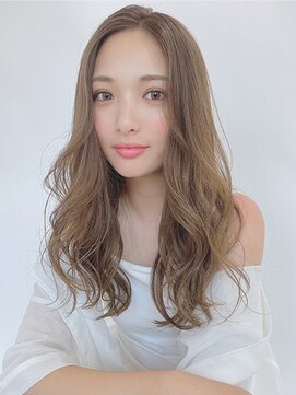 ルービック 豊中(Rubik's) 小顔カットアンニュイウェーブ /透明感ベージュ