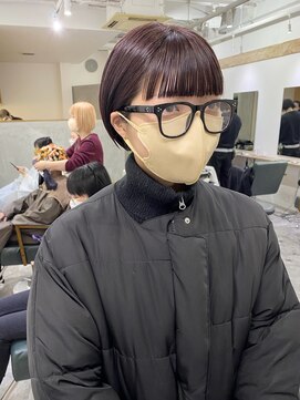 ソイ コンク 下北沢(soi conc) ボルドーブラウン/ミニボブ/ワイドバング