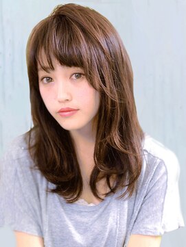 アイビー 吉祥寺(aivee) <aivee>ナチュセミロング×ミルクティーカラー×うぶバング