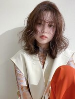 アヴァンスアンス 広島袋町店(AVANCE.ens)&nbsp;シースルーバング×グレージュカラー