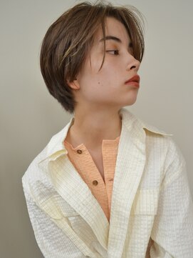 ウェルク(welc) 黒髪グレーベージュレイヤーロング前髪パーマアッシュブラック