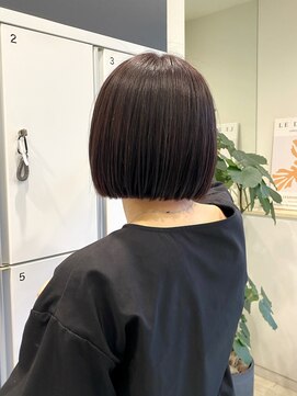 ペタル バイ ケンジ(PETAL by KENJE) ビターピンク×肩上ストレートボブ