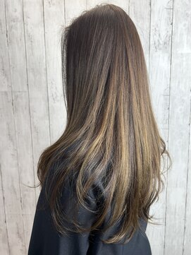 ビューティドレッセヤマノ 池袋パルコ(Beauty Dresse YAMANO) 【グラデーションカラー】【レイヤーカット】【セミロング】