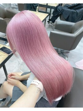 ベレーザ 渋谷(BELEZA) 9132ベビーピンクハイライトミルクティーピンクハイトーンカラー