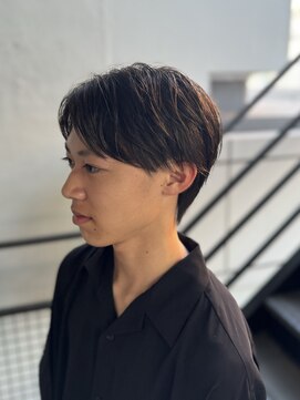 スレイ 西宮(SLAY) 波巻きハイライトアップバングツーブロックマッシュ