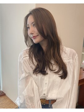 ガーランドギンザ(Garland Ginza) かきあげヘア　ベージュカラー　オージュア