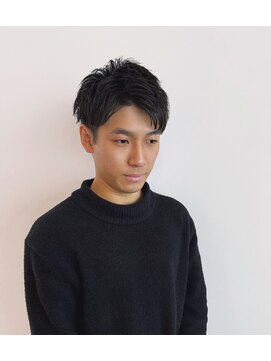 トップヘアーヒルズ 安城(TOP HAIR HILLS) 黒髪ツーブロモテる束感/20代/30代