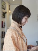 切りっぱなしボブ