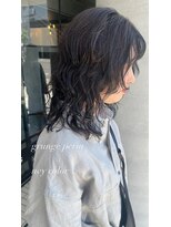 サーカス(circus)&nbsp;グランジパーマ×ネイビーカラー☆