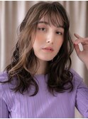 フェイスフレーミングハイライトエアリーロングY戸頭10代20代