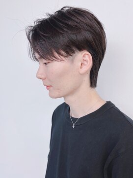 モリオフロムロンドン 松戸店(Morio from London) 【松戸　テラカド】メンズ毛流れフェザーセンターパート襟足あり