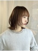 くびれボブ×フェイスレイヤースタイル