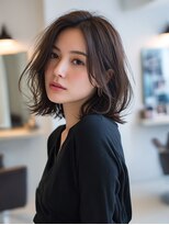 ロッソ ヘアアンドスパ 谷塚店(Rosso Hair&SPA)&nbsp;前髪顔まわりカット/外ハネボブ/丸みボブ/ショートボブ