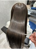 《佐藤遥》☆透明感カラー☆ オリーブグレージュ