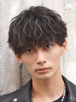 フィフス 大分(fifth)&nbsp;大分波巻きパーマメンズカットラウンドマッシュツーブロック緩め