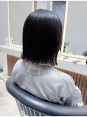 髪質改善ボブ縮毛矯正ミディアムレイヤー似合わせカット門前仲町