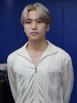 ボブ 金沢(BOB) 10代20代メンズブリーチオンカラー ホワイトベージュ
