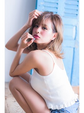 ミエル ヘア 新宿(miel hair) 外ハネボブ