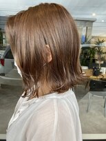 ナンバー(number+)&nbsp;20代30代40代大人可愛い髪質改善カラー肩ラインエアリーボブ