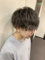 ボタニウム バイ アールサロン(BOTANIUM by RrSALON)&nbsp;【BOTANIUM】メンズパーマ×シルバーカラー