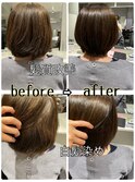20代30代40代☆美フォルムカット＋酸熱トリートメント＋白髪染め