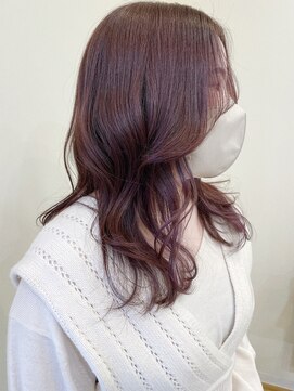 アヴァンセ サニー美容室 くすみピンクブラウン