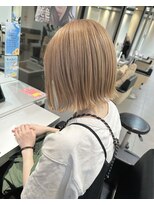 ブレス 芦屋店(brace)&nbsp;切りっぱなしボブ/ミルクティーベージュ