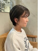 ヘアーミュゼ 井田店(Hair Musee)&nbsp;丸みショート × オリーブグレージュ