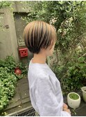 アンブレラカラー 逆インナーカラー ベージュカラー