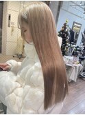 艶髪ハイトーン柔らかベージュ【立川/加藤沙久楽】