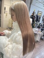 ヘアーアンドメイク ビス(HAIR&MAKE bis) 艶髪ハイトーン柔らかベージュ【立川/加藤沙久楽】