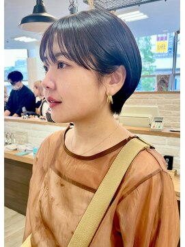 ソソ(soso) 【soso 伊勢田】丸みショート×ブラウンカラー【横浜/ブリーチ】