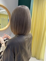 エム(M) 透明感グレージュ //人気の簡単スタイリングボブ 垢抜け30代40代