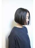 :ボブ　:あごライン　:ナチュラルストレート