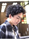 渋谷スパイキーショート緩めツイストスパイラルパーマ19時以降