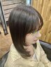 カット+前髪ストレート