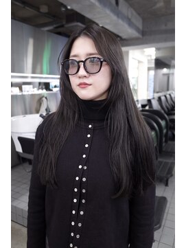 レコ 渋谷(LECO) ブリーチ無しのダークグレー