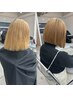 【ブリーチ、ダメージ毛◎】カット＋酸性ストレート￥18000