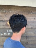 さわやか黒髪メンズショート