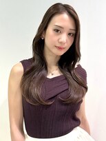 オーロ 塚口店(ORO)&nbsp;20代30代大人ガーリーダークアッシュミディアムレイヤーカット