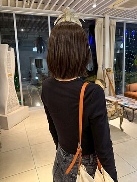 【obje't ciel】ショートボブ/ダークブラウン【佐藤早希】