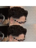 大人ショート パーマ ビジネスマン