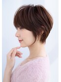 前髪あり大人小顔ショートボブ 30代40代50代【AIN.表参道】川原
