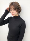 柔らかいシルエットの大人可愛いスタイル