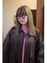 チャプター 問屋町(chapter)&nbsp;髪質改善ケアブリーチダブルカラーミルクティーベージュ韓国ヘア