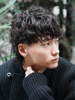 フィフス 大分(fifth)&nbsp;大分シャドウパーマメンズカットラウンドマッシュツーブロック