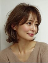 ハーツ 青山表参道店(Heart's) 白髪ぼかし脱白髪染め似合わせショートボブ40代50代60代