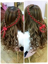 編み込みハーフ